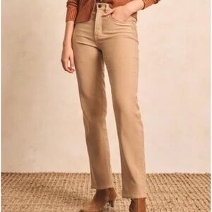 Faherty Straight Leg High Stretch Rise Pants